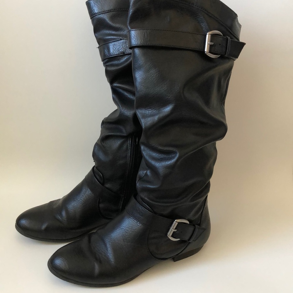 Tall black dressy boots